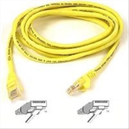 Belkin Cat.5E Patch Cable - 7ft - 1 x RJ-45, 1 x RJ-45 networking cable Yellow 83.9" (2.13 m)1