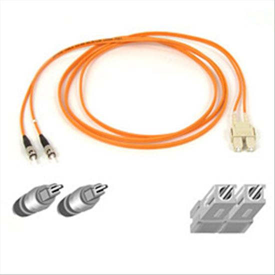 Belkin Fiber Optic Duplex Patch Cable - 30ft - 2 x ST, 2 x SC networking cable Orange 359.8" (9.14 m)1