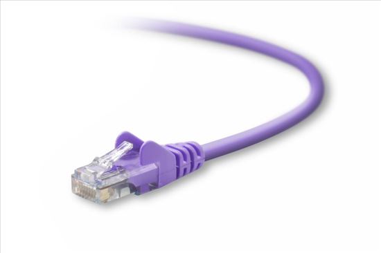 Belkin Cat5e, 1ft, 1 x RJ-45, 1 x RJ-45, Purple networking cable 11.8" (0.3 m)1