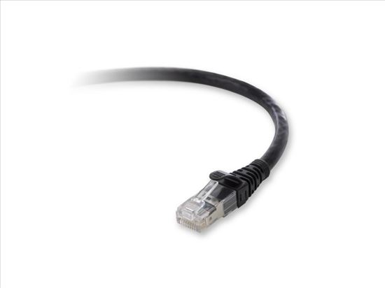 Belkin Cat. 6a Patch Cable, RJ-45 Male, RJ-45 Male, 1ft, Black networking cable 11.8" (0.3 m)1