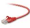 Picture of Belkin RJ45 CAT5e Patch Cable, Snagless Molded 17 ft networking cable Red 203.9" (5.18 m)