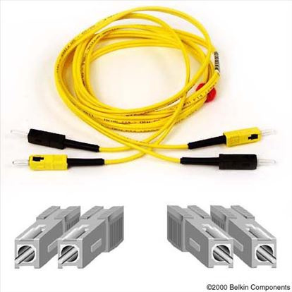 Belkin Single Mode SC/SC Duplex Cable 9.1m fiber optic cable 358.3" (9.1 m) Yellow1