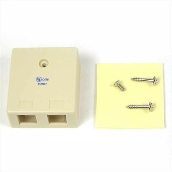 Belkin Ivory 2-Position Surface Mounting Box1