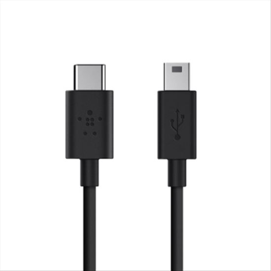 Belkin 6ft, USB2.0-C/USB2.0 Mini-B USB cable 70.9" (1.8 m) USB C Mini-USB B Black1