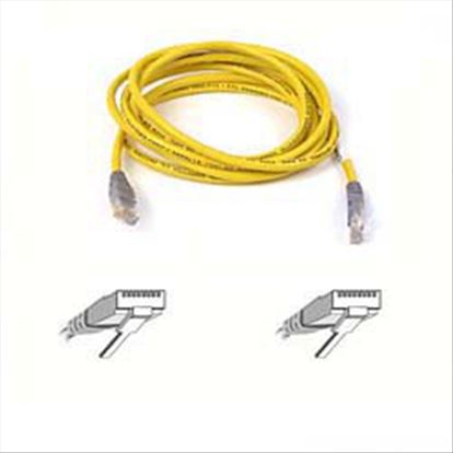 Belkin RJ45 Cat5e UTP crossoverkabel - 7,6 m networking cable Yellow 299.2" (7.6 m)1