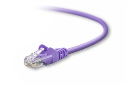 Belkin Cat5e, 6ft, 1 x RJ-45, 1 x RJ-45, Purple networking cable 70.9" (1.8 m)1