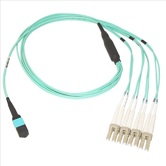 Belkin OM3 MTP - 4x LC, 1m fiber optic cable 39.4" (1 m) Turquoise1