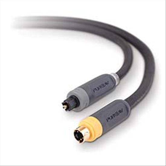 Belkin AV22100-12 video cable adapter 145.7" (3.7 m) S-Video (4-pin) Black1