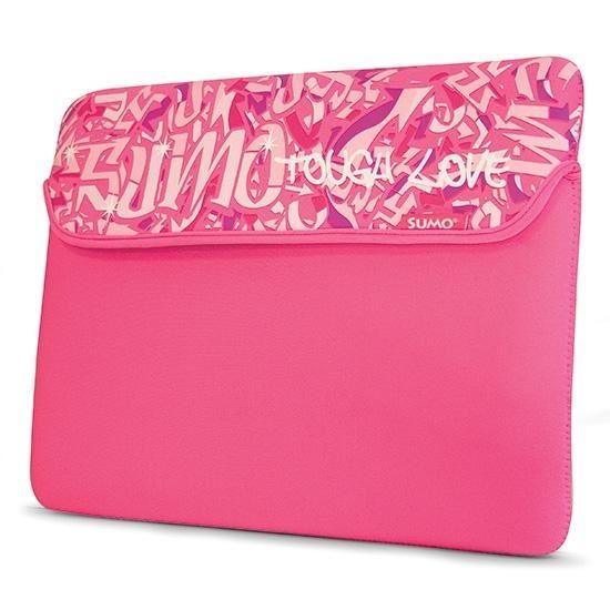 Mobile Edge Sumo Graffiti Sleeve - 10" Netbook, Pink notebook case 10" Sleeve case1