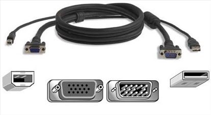 Belkin Cable Kit KVM OmniView USB Serie Pro Plus, 3m KVM cable Black 118.1" (3 m)1