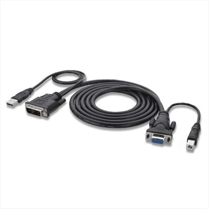 Belkin F1D9007B10 video cable adapter 120" (3.05 m) VGA (D-Sub) + USB Black1