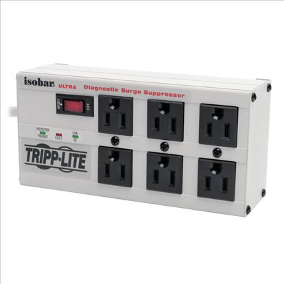 Tripp Lite ISOBAR6ULTRA surge protector Light grey 6 AC outlet(s) 110 - 125 V 72" (1.83 m)1