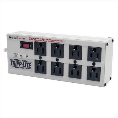 Tripp Lite ISOTEL8ULTRA surge protector Light grey 8 AC outlet(s) 110 - 125 V 144.1" (3.66 m)1