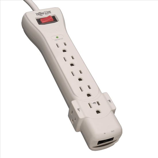 Tripp Lite SUPER6TEL surge protector Beige 7 AC outlet(s) 120 V 70.9" (1.8 m)1