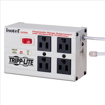 Tripp Lite ISOTEL4ULTRA surge protector White 4 AC outlet(s) 120 V 70.9" (1.8 m)1