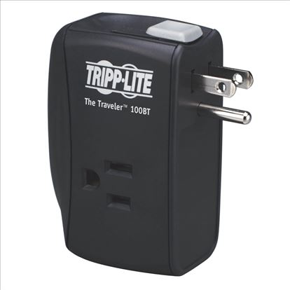 Tripp Lite TRAVELER100BT surge protector Black 2 AC outlet(s) 120 V1