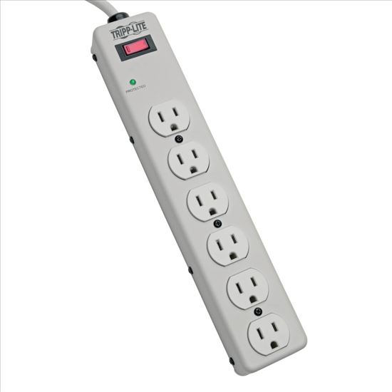 Tripp Lite TLM606HJ surge protector Gray 6 AC outlet(s) 120 V 70.9" (1.8 m)1