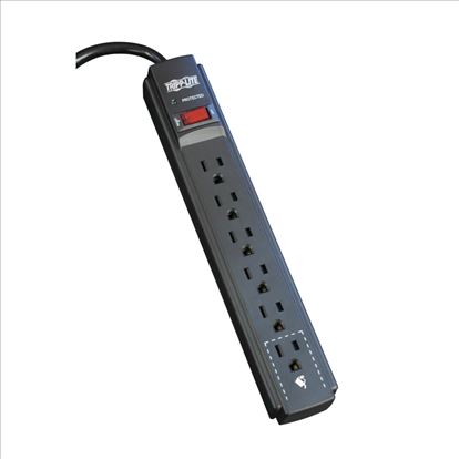 Tripp Lite TLP606B surge protector Black 6 AC outlet(s) 120 V 70.9" (1.8 m)1