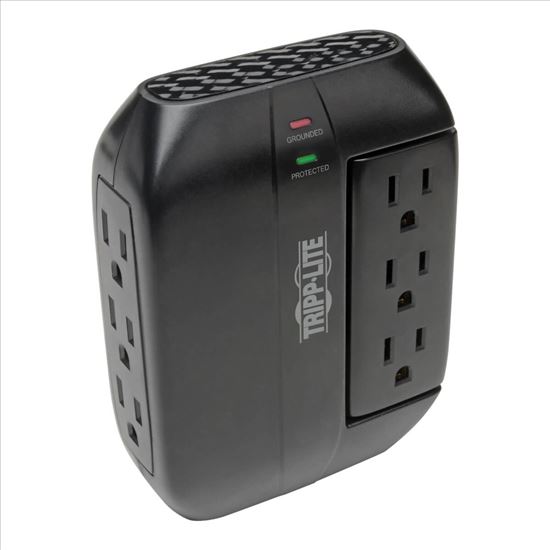 Tripp Lite SWIVEL6 surge protector Black 6 AC outlet(s) 120 V1