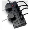 Tripp Lite TLP1208TEL surge protector Black 12 AC outlet(s) 120 V 94.5" (2.4 m)2
