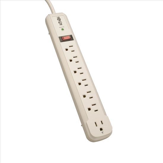 Tripp Lite TLP74R surge protector White 7 AC outlet(s) 120 V 48" (1.22 m)1