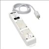 Tripp Lite SPS415HGULTRA surge protector White 4 AC outlet(s) 120 V 180" (4.57 m)4