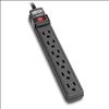 Tripp Lite TLP6B surge protector Black 6 AC outlet(s) 120 V 72" (1.83 m)1