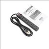 Tripp Lite TLP6B surge protector Black 6 AC outlet(s) 120 V 72" (1.83 m)8