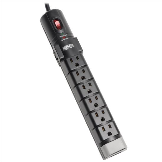 Tripp Lite TLP806TEL surge protector Black 8 AC outlet(s) 120 V 72" (1.83 m)1