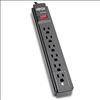 Tripp Lite TLP615B surge protector Black 6 AC outlet(s) 120 V 177.2" (4.5 m)1