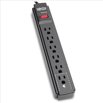 Tripp Lite TLP615B surge protector Black 6 AC outlet(s) 120 V 177.2" (4.5 m)1