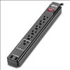 Tripp Lite TLP606USBB surge protector Black 6 AC outlet(s) 120 V 74.8" (1.9 m)1