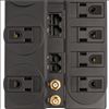 Tripp Lite TLP810NET surge protector Black 8 AC outlet(s) 120 V 118.1" (3 m)6