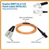 Tripp Lite N310-003 fiber optic cable 39.4" (1 m) MT-RJ 2x SC OFNR Beige, Black, Orange2