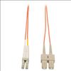 Tripp Lite N516-15M fiber optic cable 590.6" (15 m) 2x LC 2x SC OFNR Orange1