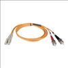 Tripp Lite N518-05M fiber optic cable 196.9" (5 m) 2x LC 2x ST OFNR Orange1