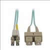 Tripp Lite N816-03M fiber optic cable 118.1" (3 m) 2x SC 2x LC OM3 Beige, Turquoise2