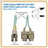 Tripp Lite N816-03M fiber optic cable 118.1" (3 m) 2x SC 2x LC OM3 Beige, Turquoise3