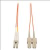 Tripp Lite N316-20M fiber optic cable 787.4" (20 m) 2x LC 2x SC OFNR Beige, Gray, Orange1