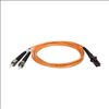 Tripp Lite N308-15M fiber optic cable 590.6" (15 m) MT-RJ 2x ST OFNR Black, Orange1