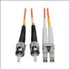 Tripp Lite N318-09M fiber optic cable 354.3" (9 m) 2x LC 2x ST OFNR Black, Gray, Orange, Red1