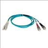 Tripp Lite N818-03M fiber optic cable 118.1" (3 m) 2x LC 2x ST OM3 Gray, Turquoise2