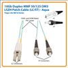 Tripp Lite N818-03M fiber optic cable 118.1" (3 m) 2x LC 2x ST OM3 Gray, Turquoise3