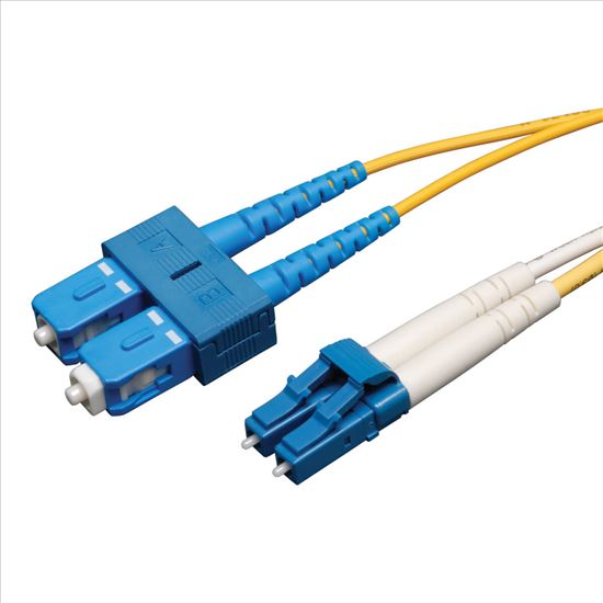 Tripp Lite N366-15M fiber optic cable 590.6" (15 m) 2x LC 2x SC OFNR Blue, Yellow1