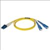 Tripp Lite N366-15M fiber optic cable 590.6" (15 m) 2x LC 2x SC OFNR Blue, Yellow2