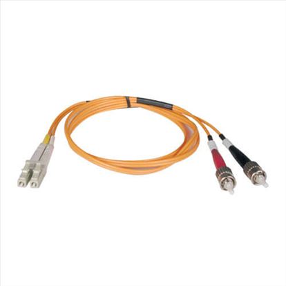 Tripp Lite N518-10M fiber optic cable 393.7" (10 m) 2x LC 2x ST OFNR Orange1