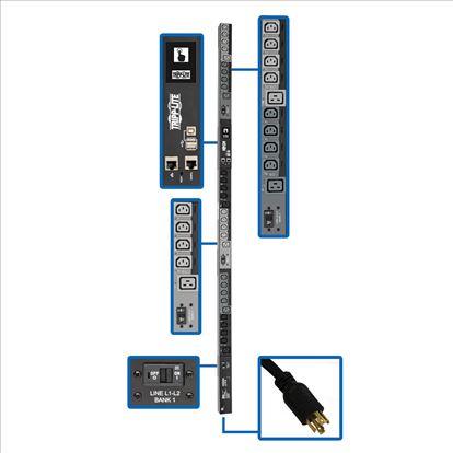 Tripp Lite PDU3EVSR6L2130 power distribution unit (PDU) 30 AC outlet(s) 0U Black1