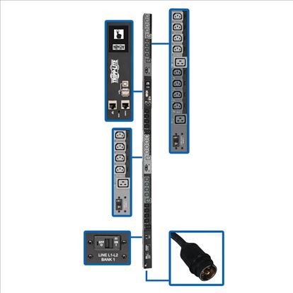 Tripp Lite PDU3EVSR6H50 power distribution unit (PDU) 30 AC outlet(s) 0U Black1