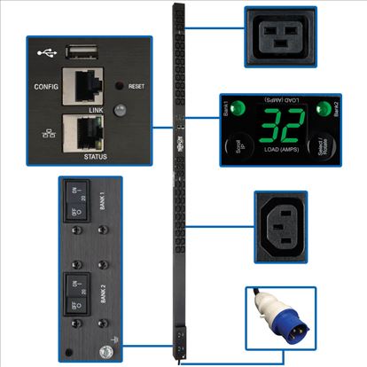 Tripp Lite PDUMNV32HV2LX power distribution unit (PDU) 42 AC outlet(s) 0U Black1