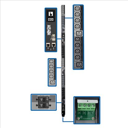 Tripp Lite PDU3XEVSRHWB power distribution unit (PDU) 30 AC outlet(s) 0U Black1